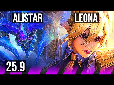 ALISTAR & Lucian vs LEONA & Miss Fortune (SUP) | Rank 9 Alistar | KR Challenger | 25.9