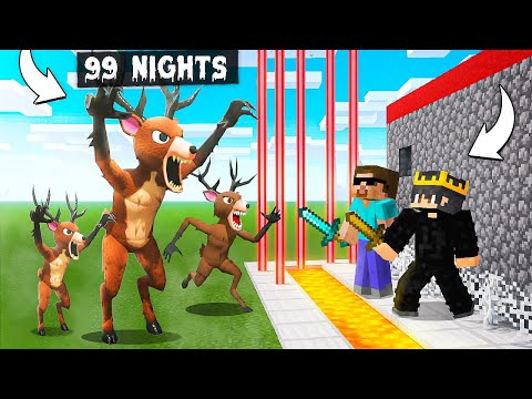 99 Night Scary Deer vs Security House in Minecraft