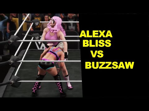 WWE - GLOW Alexa Bliss vs Buzzsaw