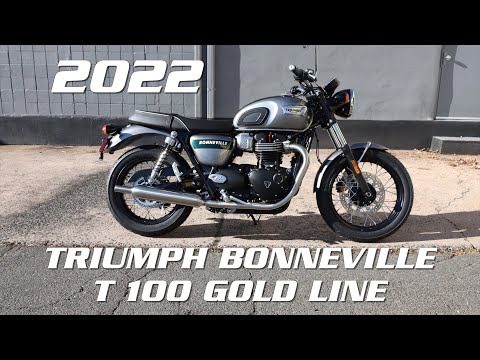 2022 Triumph Bonneville T100 Gold Line in Enfield, Connecticut - Video 1
