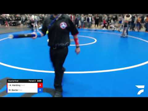 97 Lbs Quarterfinal - Kaden Harding, Team Aggression Wrestling Club Vs Michael Baxter, Punisher Wr