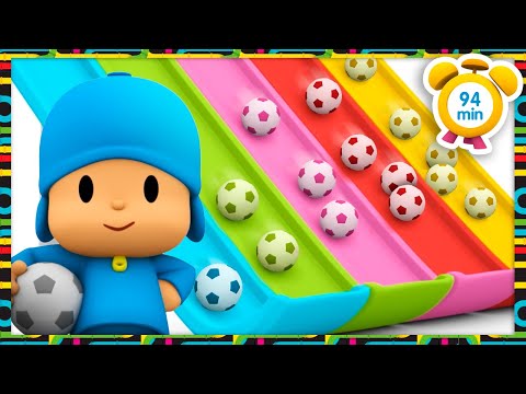 ???? Learn Numbers with Color Balls & The Magic Slide [94min] Full Episodes |VIDEOS & CARTOONS for KIDS