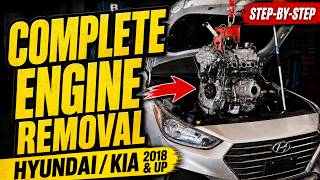 2018-2019 Hyundai Accent 1.6 Engine Removal | Also Similar to Kia Rio, Verna & Solaris