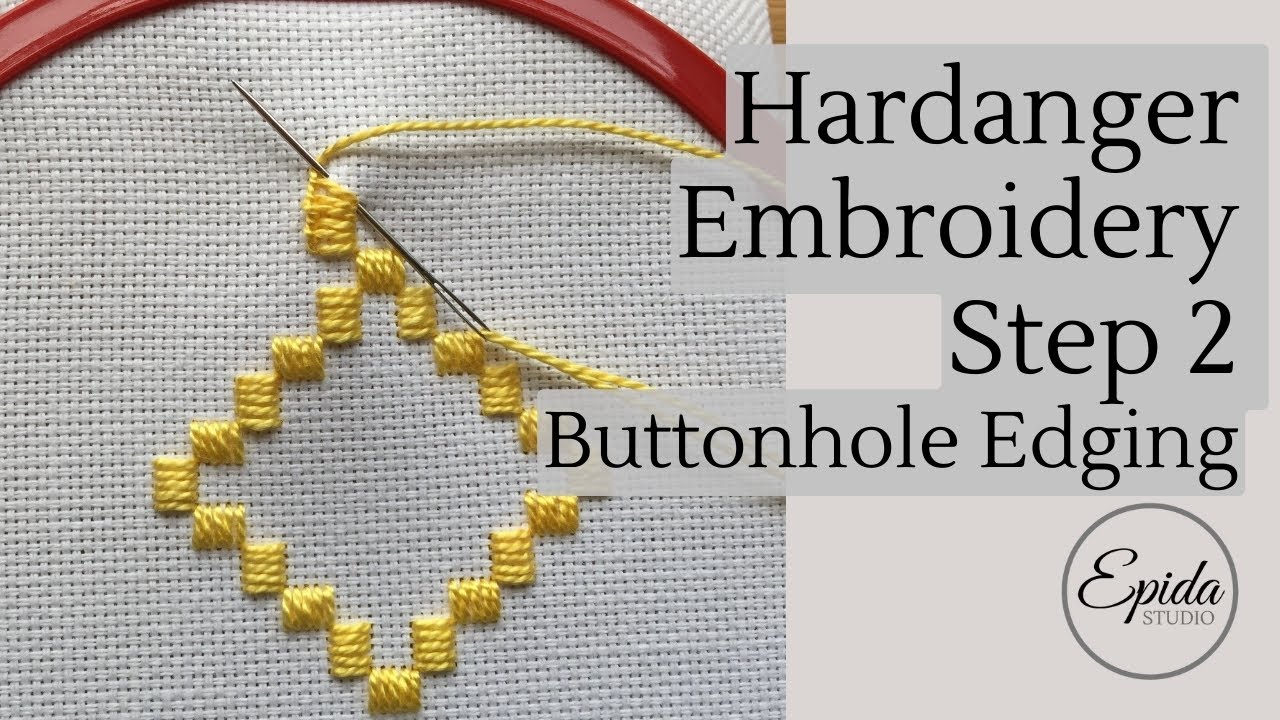 Tutorial de bordado Hardanger parte 2 - Puntada de ojal