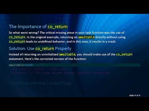 Solving the Segmentation Fault in Boost.Asio Coroutines: A Minimal Awaitable Example