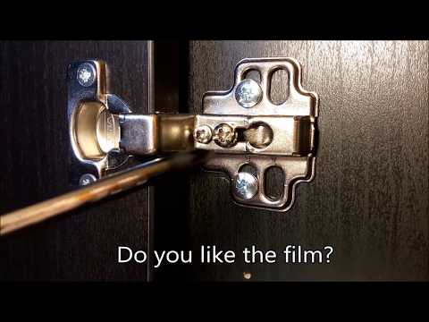 Micke Ikea desk door / hinge adjustments