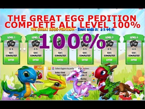 The Great Eggs Pedition Event-Dragon Mania legends | ALL LEVEL 100% | Hero Challenge Complete