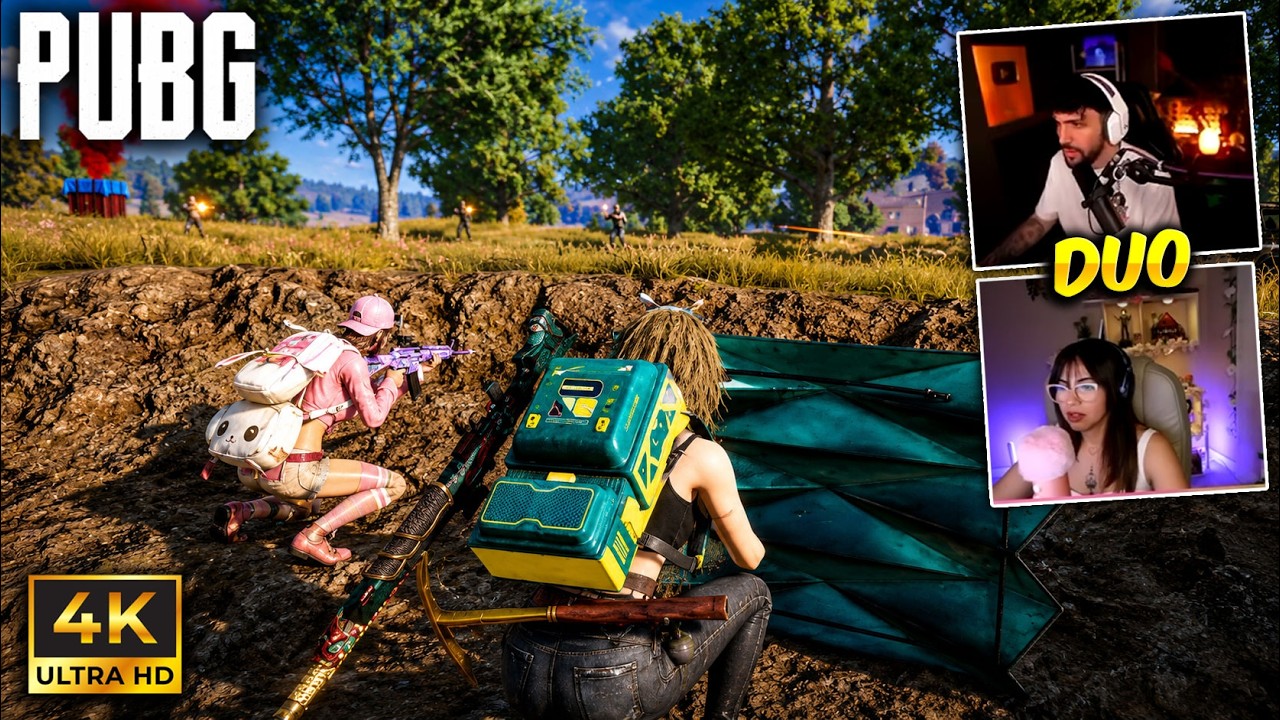 PUBG PC con DOBLE CAM y nos defendemos en esta FINAL DIFICIL de ERANGEL 🤣 GRAFICOS AL MAXIMO