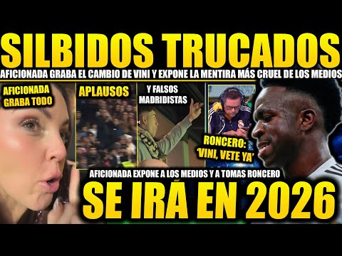 AFICIONADA GRABA LOS PITOS A VINICIUS Y DEMUESTRAS QUE ESTÁN MANIPULADOS ¡EXPONGO A RONCERO! Y MÁS 