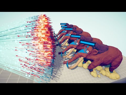 MAMMOTH ARMY vs EVERY GOD - Totally Accurate Battle Simulator TABS