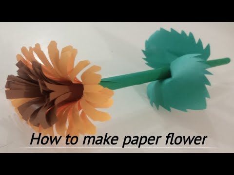 How to make paper flower 🌼/ paper flower/ flower DIY