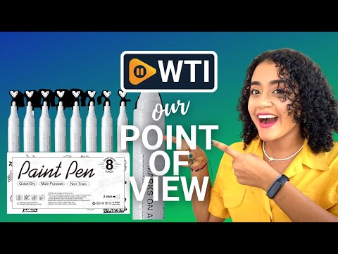 AKARUED White Paint Pen for Art - 8 Pack Acrylic White Paint Marker for Black Paper - WTI product video review