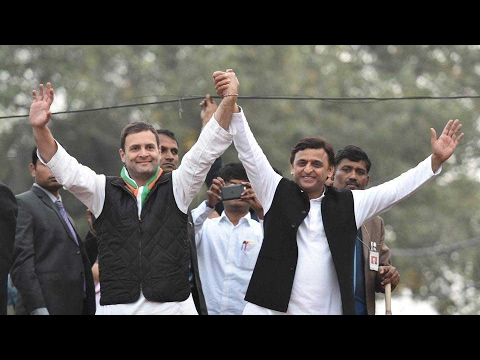 UP Polls: Rahul Gandhi, Akhilesh Yadav address Meerut residents