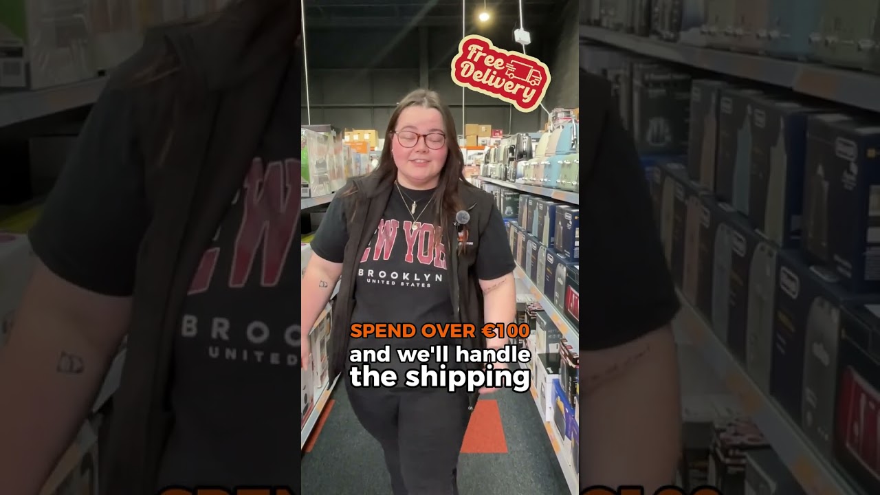 FREE delivery on all orders over €100. 🚚💨