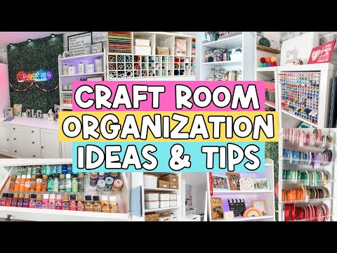 🌟Genius Craft Room Organization & Storage Ideas |  Craft Room Tour 2025