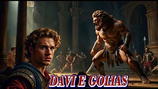 A Fé que Derrubou Gigantes A História de DAVI e GOLIAS  História Bíblica contada nos detalhes