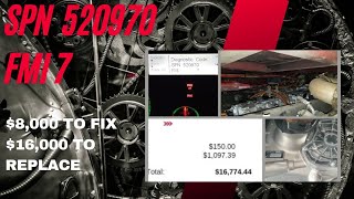 SPN 520970 FMI 7 Automatic Freightliner cascadia DT12 Transmission problem