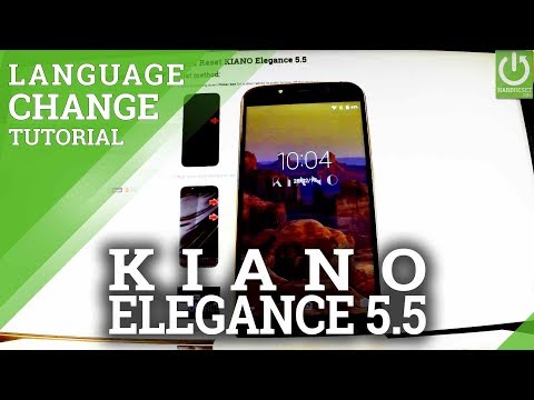How to Change Language in KIANO Elegance 5.5 - Language Settings