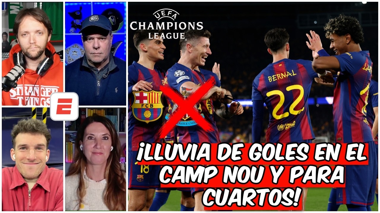 BARCELONA DESTROZA al NEWCASTLE en CASA y PASA a CUARTOS DE FINAL de la CHAMPIONS | Exclusivos