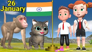 Download lagu 26 जनवरी | Monkey And Cat 26 January | Chintu cartoon | pagal beta |desi comedy video| csbishtvines mp3