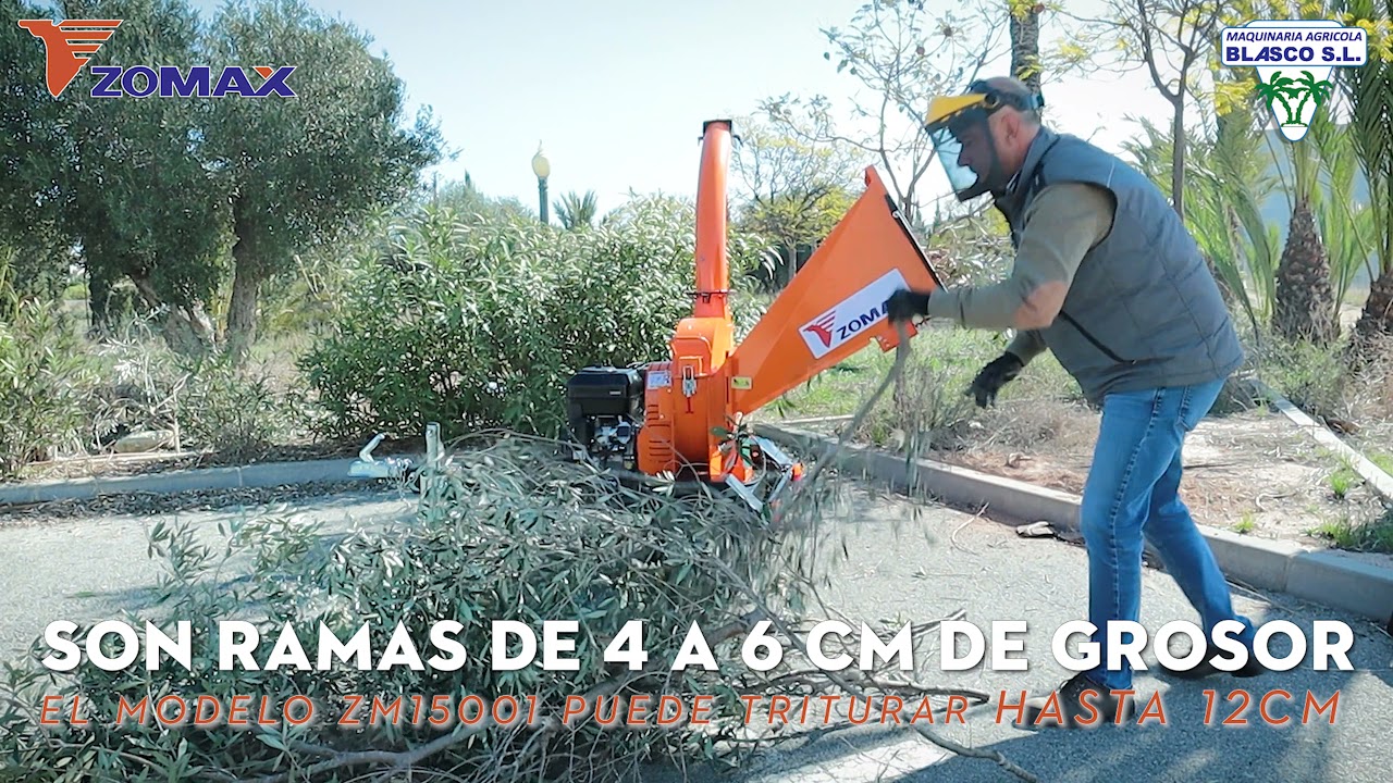 Trituradora de poda y restos de leña Zomax ZM150001