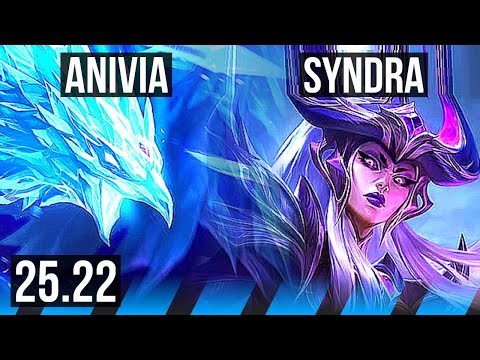 ANIVIA vs SYNDRA (MID) | 15/0/13, Legendary | KR Master | 25.22