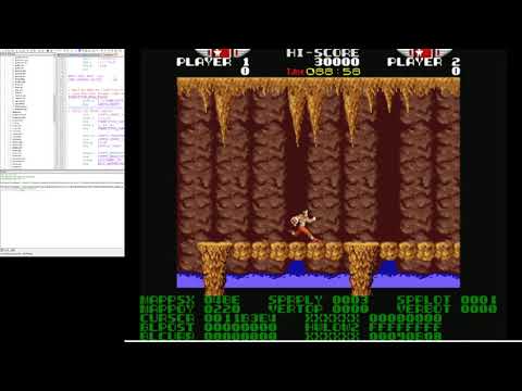 Rygar Amiga Vertical Scrolling Implemented