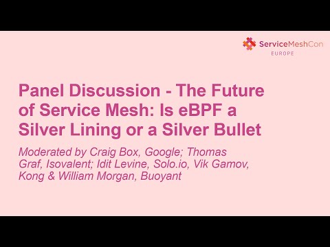 Panel Discussion - The Future of Service Mesh: Is eBPF a Silver Lining or a Silver Bullet