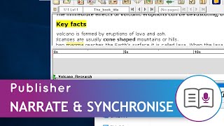 Learn Dolphin Publisher: Narrating and synchronising with on screen text