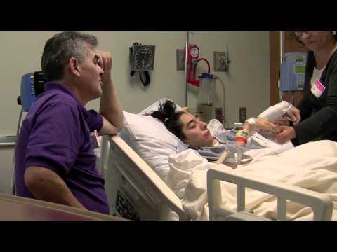 Andrea is finally done with her procedures  04-08-2011