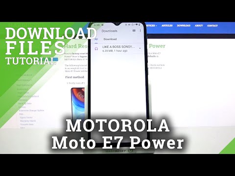 How to Find Downloaded Files Location – Open Saved Files on MOTOROLA Moto E7 Power