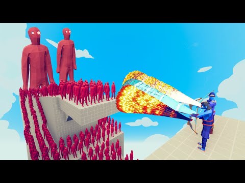 100x FIRE ZOMBIE + 2x GIANT vs 2x EVERY GOD - Totally Accurate Battle Simulator (TABS)