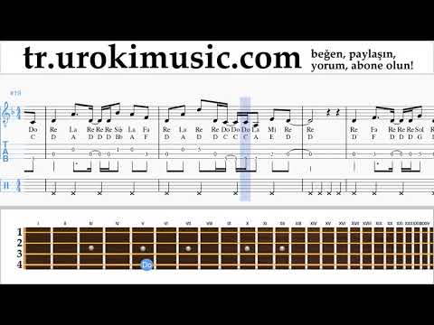 Banjo dersleri (İrlandalı Tenor) Axel F - Crazy Frog Notalar Eğitim um-i723