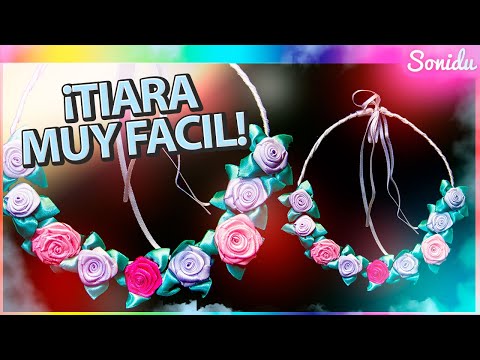 Como Hacer una Tiara Artesanal con Rosas Rococo Paso a Paso