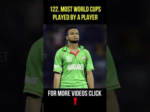 Most World Cups Played By A Player (Combined ODI & T20 World Cup) | GBB Cricket