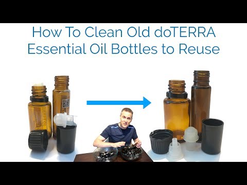 How to clean old essential oil bottles to reuse