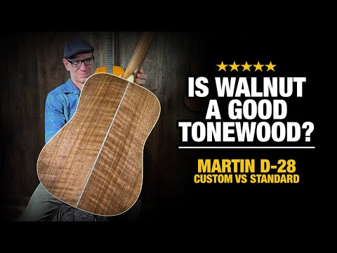Is Walnut a Good Tonewood? – Martin D28 Custom Walnut vs Rosewood