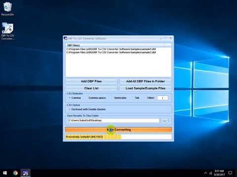 DBF To CSV Converter Software