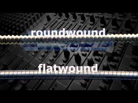 Roundwound, Flatwound, and Groundwound Strings