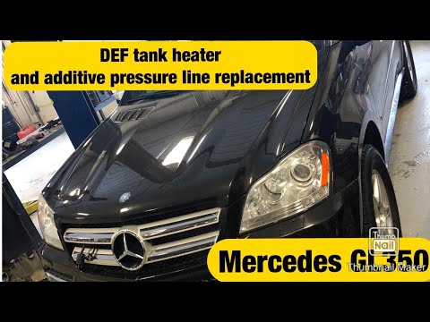 Mercedes GL350 DEF pre heater and additive pressure line REPLACEMENT!