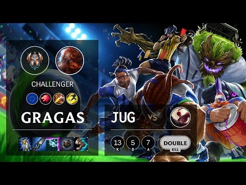 Gragas Jungle vs Lee Sin - EUW Challenger Patch 10.12