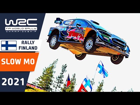 Slow Motion Rally Jumps from WRC Secto Rally Finland 2021