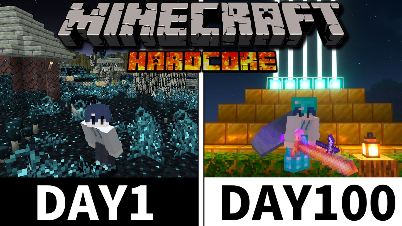 【マイクラ】浸食されていく世界で、100日間生き延びて最強になってみた。【ゆっくり実況/100days】