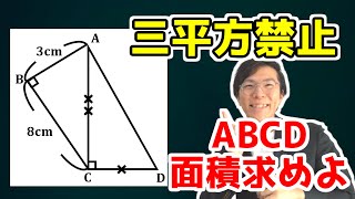 小学生で解ける図の面積を求めよ～三平方の定理禁止～【ジュニア算数オリンピック】