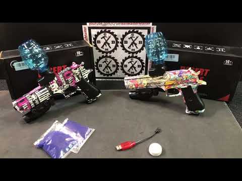 Showcase-Setup-Demo with FPS - PlusBee Desert Eagle Gel Ball Blasters - Contest Link in Desc