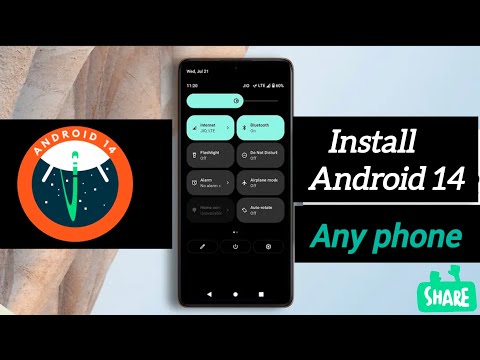 How to install Android 14 in any smart phone