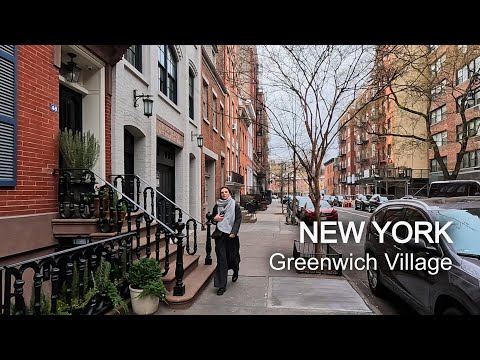  New York Walking Tour | Greenwich Village & Washington Square Park | 4K 60fps HDR