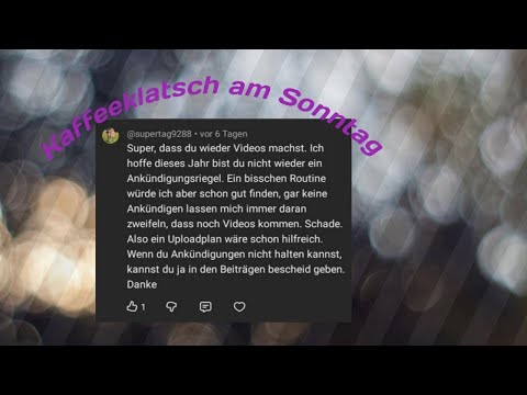 Das Thema Test am Montag (Kaffeeklatsch am Sonntag) 