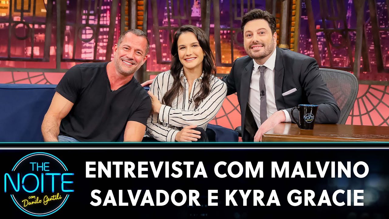 Entrevista com Malvino Salvador e Kyra Gracie | The Noite (03/12/24)