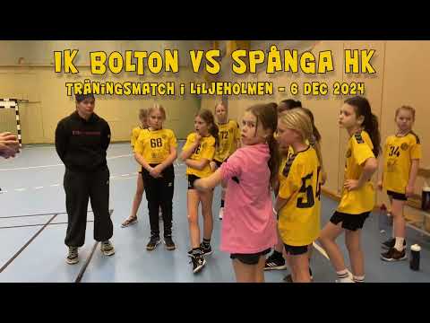 IK Bolton F2014 - Träningsmatch mot Spånga HK